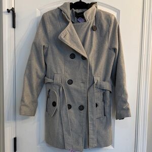 Metaphor Women's Gray Pea Coat
